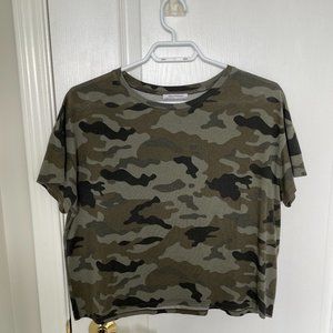 zara military print green top. Size US: small